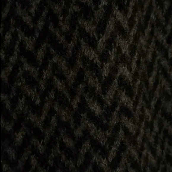 Vintage Jones New York Country Gray and Black Chevron Wool Sweater Coat - Picture 2 of 3